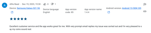 Google Play Store Review 3